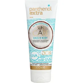 Panthenol Extra Sun Care Αντηλιακό Γαλάκτωμα Προσώπου & Σώματος με Άρωμα Καρύδας SPF30 200ml