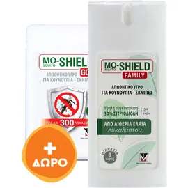 Menarini Promo Mo-Shield Family Εντομοαπωθητικό Spray Κατάλληλο για Παιδιά 75ml & Mo-Shield Gold 17ml