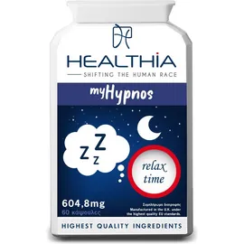 HEALTHIA My Hypnos 604,8mg, Συμπλήρωμα Διατροφής για την Καταπολέμηση της Αϋπνίας, του Άγχους & Στρες - 60caps