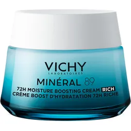 Vichy Mineral 89 72h Moisture Boosting Cream Rich Ενυδατική Κρέμα Προσώπου με Πλούσια Υφή 50ml