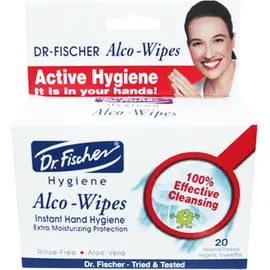 Dr. Fischer Alco Wipes Instant Hand Hygiene Μαντηλάκια Καθαρισμού Χεριών 20τμχ