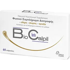 BioCalpil Φυσικό Συμπλήρωμα Διατροφής για την Τριχόπτωση με Σίδηρο 60 κάψουλες