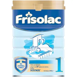 FRISOLAC - 1 Γάλα Σε Σκόνη Μέχρι Τον 6ο Μήνα 800gr