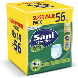 Ελαστικό εσώρουχο ακράτειας Sani Sensitive Pants Large No3 56τεμ (4*14)