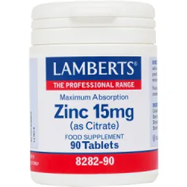 Lamberts Zinc 15mg Citrate 90Tabs