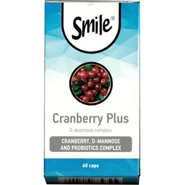 Smile Cranberry Plus Διατήρηση της υγιούς φυσιολογικής χλωρίδας κατά την διάρκεια και μετά την λήψη αντιβιοτικής θεραπείας 60caps