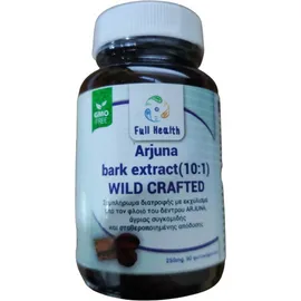FULL HEALTH Arjuna Bark Extract 10:1 Wild Crafted 250mg 90caps