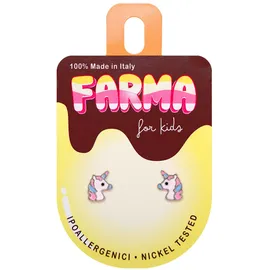 FARMA BIJOUX For Kids Υποαλλεργικά Σκουλαρίκια Μονόκεροι 8mm 1 ζευγάρι