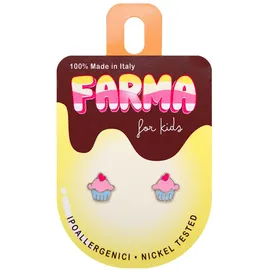 FARMA BIJOUX For Kids Υποαλλεργικά Σκουλαρίκια Cupcakes 7mm 1 ζευγάρι