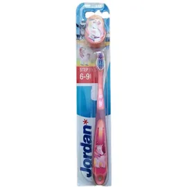 JORDAN Step by Step Toothbrush 6-9 years Soft, ΡΟΖ