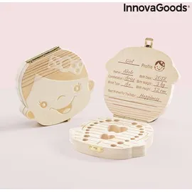 InnovaGoods Κουτάκι για Δόντια Μωρού από Ξύλο για Κορίτσι