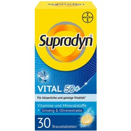 Bayer Supradyn Vital 50+ Πολυβιταμινούχο συμπλήρωμα διατροφής με εκχυλίσματα ελιάς και τζίνσενγκ  30 αναβρ. δισκία