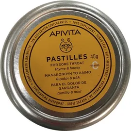 Apivita Παστίλιες για τον πονεμένο Λαιμό με Μέλι & Θυμάρι 45g