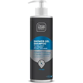 Pharmalead Shower Gel Shampoo For Men 3 in 1 Σαμπουάν - Αφρόλουτρο για Σώμα, Μαλλιά & Γενειάδα, 500ml