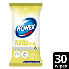 Klinex Υγρά Πανάκια Καθαρισμού Λεμόνι 30τεμ