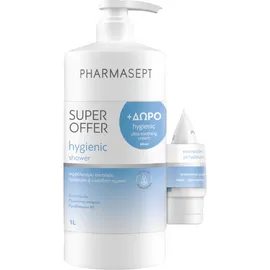 PHARMASEPT Promo με Hygienic Shower 1lt & Δώρο Hygienic Ultra Soothing Cream 40ml