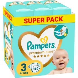 Πάνες Pampers Premium Care Super Pack Νο3 (6-10kg) 180τεμ