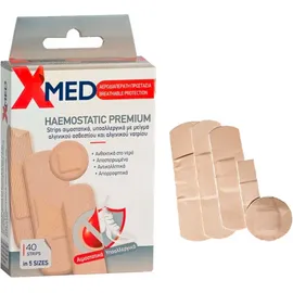 Medisei X-Med Haemostatic Premium, Aιμοστατικά Strips σε 5 μεγέθη 40 τεμάχια
