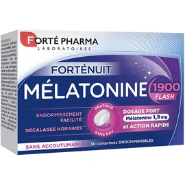 Forte Pharma Melatonine 1900 Flash Συμπλήρωμα Διατροφής με Μελατονίνη για την Καταπολέμιση της Αϋπνίας  με Γεύση Βανίλιας 30tabs