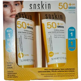 SOSKIN Promo με Face Sun Cream SPF50+ Fluide 2x50ml 1+1 Δώρο