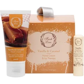 Fresh Line Vanilla & Caramel Σετ Περιποίησης για Ενυδάτωση με Lip Balm & Κρέμα Χεριών 50ml