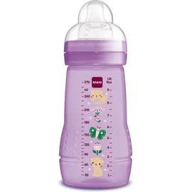 MAM - Easy Active Baby Bottle Πλαστικό Μπιμπερό Εύκολο στο Κράτημα 2m+ 360SG Ροζ 270ml