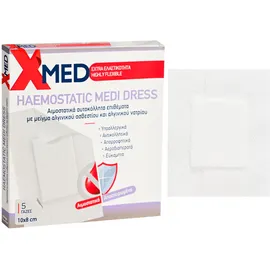 Medisei X-Med Haemostatic Medi Dress, Aιμοστατικά Aυτοκόλλητα 10x8cm 5 τμχ