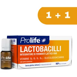 Prolife Lactobacilli Συμπλήρωμα Διατροφής με Προβιοτικά Πρεβιοτικά και Βιταμίνες Β, 7 x 8ml (1+1  ΔΩΡΟ - 14 ΦΙΑΛΙΔΙΑ)
