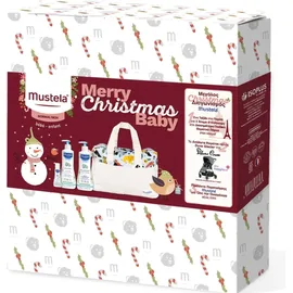 Mustela Merry Christmas Baby - Hydra Bebe Γαλάκτωμα Σώματος 500ml & 50ml, Gentle Cleansing Gel 500ml Τζελ Καθαρισμού & Τσάντα-Αλλαξιέρα