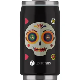 Les Artistes Pull Can’it Ποτήρι Θερμός με Καλαμάκι Sugar Skull Mat 280ml