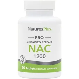 Natures Plus Pro NAC 1200 Sustained Release Συμπλήρωμα Διατροφής με Αντιοξειδωτική Δράση 60 κάψουλες