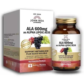 John Noa Liposomal ALA 600mg As Alpha Lipoic Acid Συμπλήρωμα Διατροφής Με Αντιοξειδωτική & Αντιγηραντική Δράση, 60 κάψουλες