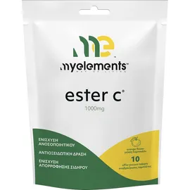 MY ELEMENTS Ester C 1000mg, Συμπλήρωμα Διατροφής με Βιταμίνη C σε Mορφή Ester C - 10αναβρ. δισκία