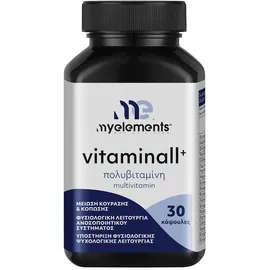 MY ELEMENTS Vitaminall+, Συμπλήρωμα Διατροφής με Βιταμίνες, Μέταλλα & Ιχνοστοιχεία - 30caps