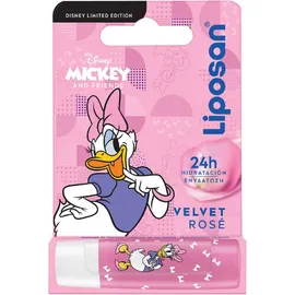 LIPOSAN Mickey And Friends, Velvet Rose, Ενυδατικό Στικ Χειλιών με Χρώμα - 4,8gr