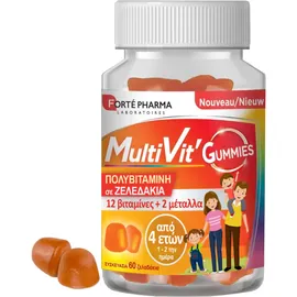 Forte Pharma Forte Pharma Multivit-Πολυβιταμίνη με Βιταμίνες & Μέταλλα, 60 Ζελεδάκια