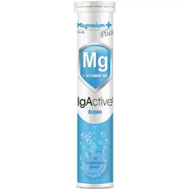 IgActive Magnesium Plus  Vitamin B6 , 20 αναβράζοντα δισκία Λεμόνι 80 gr