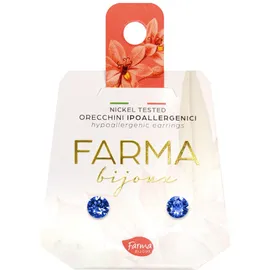 FARMA BIJOUX - Υποαλλεργικά Σκουλαρίκια Κρύσταλλα Μπλέ 5,3mm (BE64C12) 1 Ζευγάρι