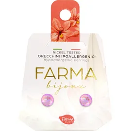 FARMA BIJOUX - Υποαλλεργικά Σκουλαρίκια Κρύσταλλα Λεβάντα 6,2mm (BE65C58)  1 Ζευγάρι