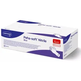 Peha-soft Γάντια Μπλε Νιτριλίου Χωρίς Πούδρα Large 150τμχ