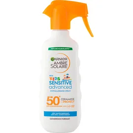 GARNIER Kids Ambre Solaire Sensitive Advanced Spray SPF50+, Αντηλιακό Γαλάκτωμα Κατάλληλο και για Ευαίσθητες Παιδικές Επιδερμίδες - 270ml
