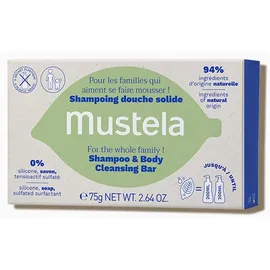 Mustela Shampoo & Body Cleansing Bar Μπάρα Καθαρισμού Για Σώμα & Μαλλιά, 75g