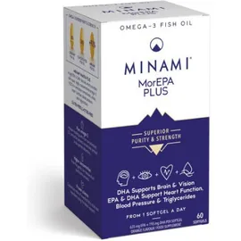 Minami MorEPA Plus Συμπλήρωμα Διατροφής Με Ωμέγα-3 Λιπαρά Οξέα 60 μαλακές κάψουλες