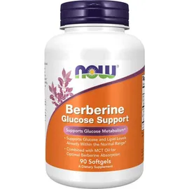 Now Foods Now Foods Berberine Glucose Support-Συμπλήρωμα Διατροφής με Βερβερίνη, 90 Μαλακές Κάψουλες