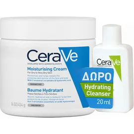 CeraVe Moisturising Cream 454g & Δώρο Hydrating Cleancer 20ml