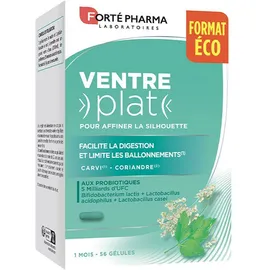 Forte Pharma Ventre Plat, Συμπλήρωμα Διατροφής Για Επίπεδη Κοιλιά 56caps.