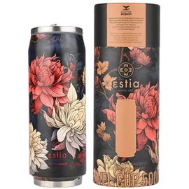 Estia Home Art Travel Cup Midnight Blossom Ποτήρι Θερμός 500ml