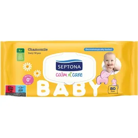 Septona Baby Calm n` Care Wipes Chamomille με Καπάκι 80τεμ