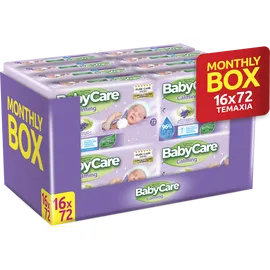 Μωρομάντηλα Babycare Calming Pure Water Super Value Box 1152τμχ (16*72τεμ)
