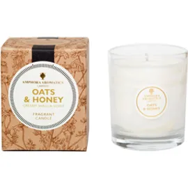 Φυσικό Αρωματικό Κερί με Αιθέρια Έλαια Βρώμη και Μέλι - Natural Candle Oats & Honey